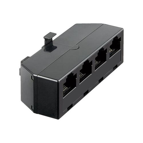 goobay - Adaptateur RNIS - RJ-45 (F) pour RJ-45 (M) - noir