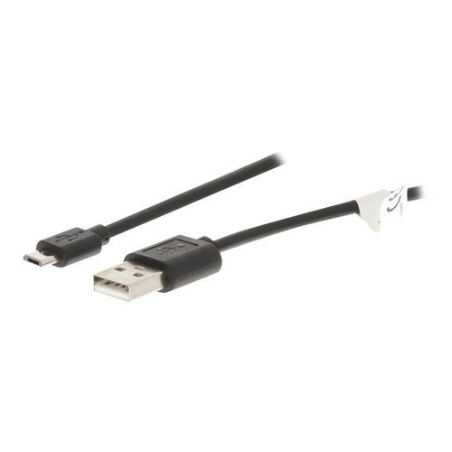 Valueline - Câble USB - Micro-USB de type B (M) pour USB (M) - USB 2.0 - 2 m - moulé - noir