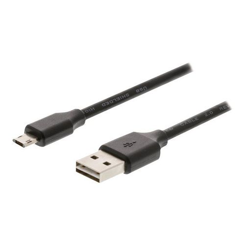 Valueline - Câble USB - USB (M) pour Micro-USB de type B (M) reversible - USB 2.0 - 1 m - noir