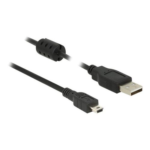 Delock - Câble USB - USB (M) pour mini USB type B (M) - USB 2.0 - 3 m - noir
