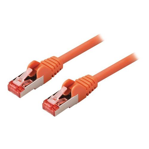 Valueline - Câble réseau - RJ-45 (M) pour RJ-45 (M) - 15 m - SFTP - CAT 6 - sans halogène, moulé, rond, sans crochet - orange