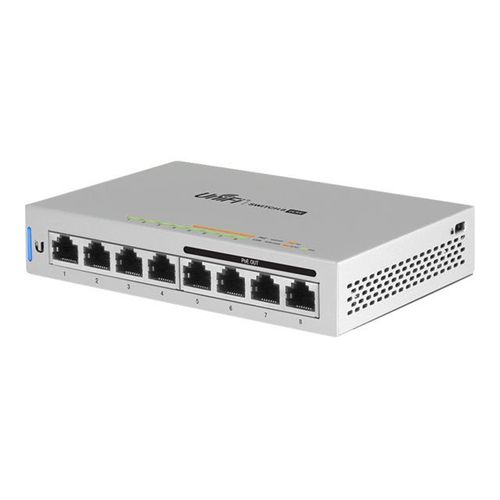 Ubiquiti UniFi Switch US-8-60W - Commutateur - Géré - 4 x 10/100/1000 + 4 x 10/100/1000 (PoE) - de bureau - PoE (pack de 5)
