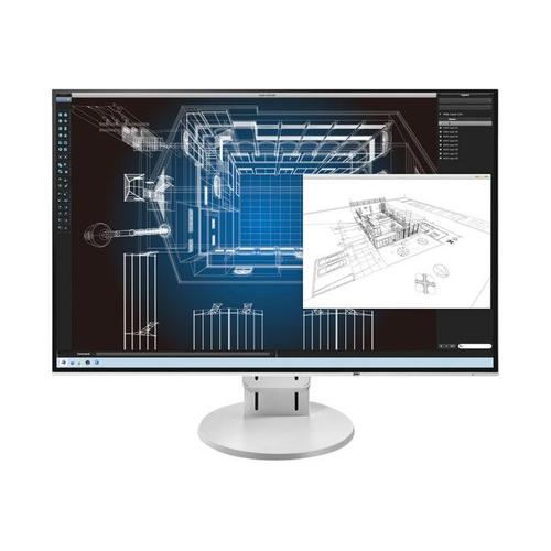 EIZO FlexScan EV2456-WT - Écran LED - 24.1" - 1920 x 1200 - IPS - 350 cd/m² - 1000:1 - 5 ms - HDMI, DVI-D, VGA, DisplayPort - haut-parleurs - blanc