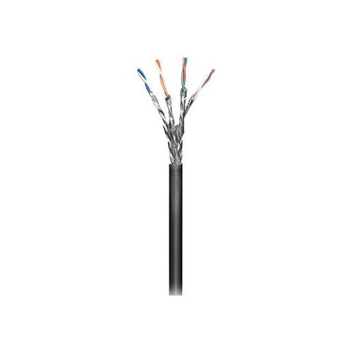 MicroConnect - Câble en vrac - 100 m - SFTP - CAT 6 - intérieur, extérieur, solide - noir
