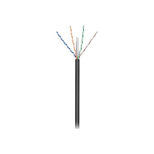 MicroConnect - Câble en vrac - 100 m - UTP - CAT 6 - extérieur, solide - noir