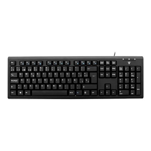 V7 KU200ES - Clavier - USB - Espagnol - noir