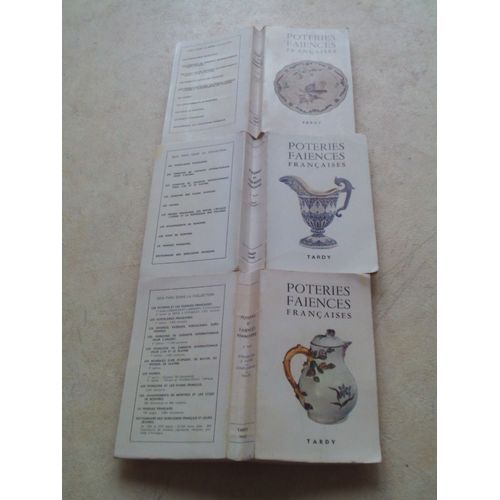 Les Poteries Et Les Faiences Françaises  :   3 Tomes