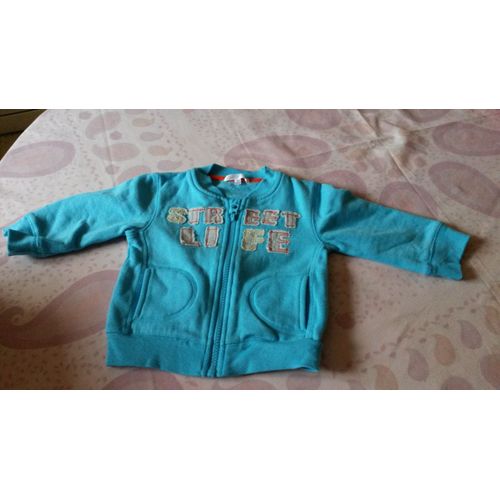 Veste Kitchoun Coton 12 Mois Bleu