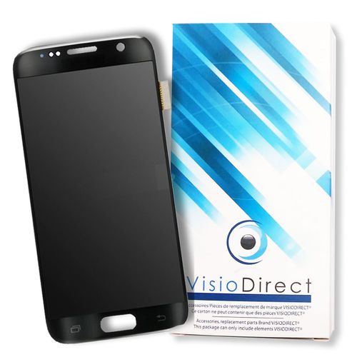 Visiodirect® Ecran Complet Pour Samsung Galaxy S7 Sm-G930 Téléphone Portable Noir Vitre Tactile + Écran Lcd