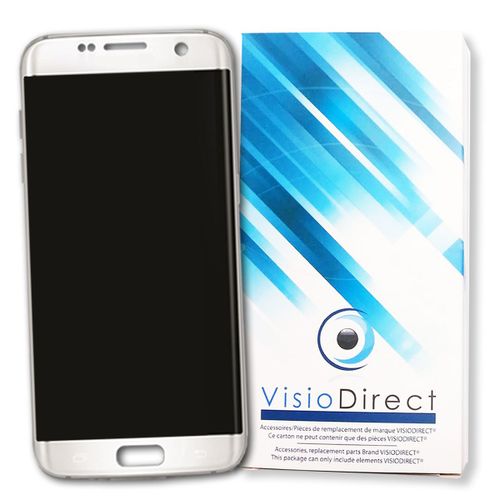 Visiodirect® Ecran Complet Pour Samsung Galaxy S7 Edge G935f Téléphone Portable Blanc Vitre Tactile + Écran Lcd Sur Chassis