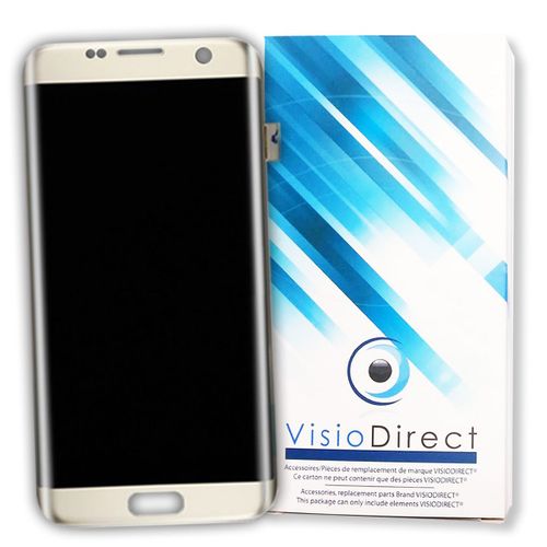 Visiodirect® Ecran Complet Pour Samsung Galaxy S7 Edge G935f Téléphone Portable Or Vitre Tactile + Écran Lcd Sur Chassis