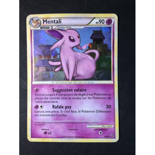 Mentali 2/90 Holo Set Heartgold Soulsilver Indomptable Fr