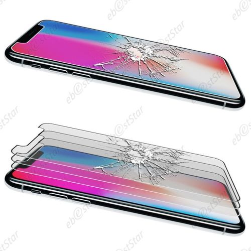 Ebeststar ® X3 Verre Trempé Vitre Anti Casse Protecteur Écran Anti-Rayure Anti Choc Pour Apple Iphone X Écran 4,7" [Dimensions Precises De Votre Appareil : 138.3 X 67.1 X 7.1 Mm, Écran 4.7''] [Note Importante Lire Description]