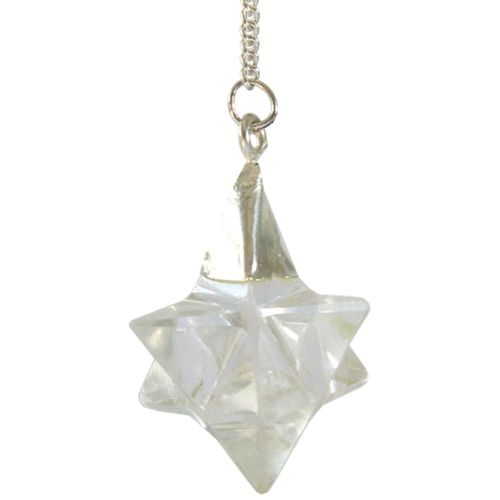 Pendule Merkaba En Cristal De Roche