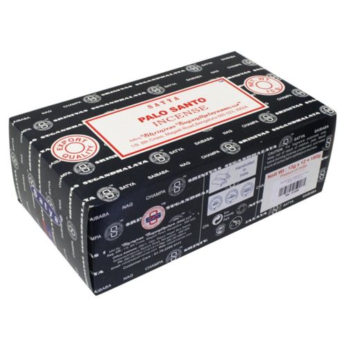 Encens Nag Champa Satya - Palo Santo - 15 Grs - Lot De 12