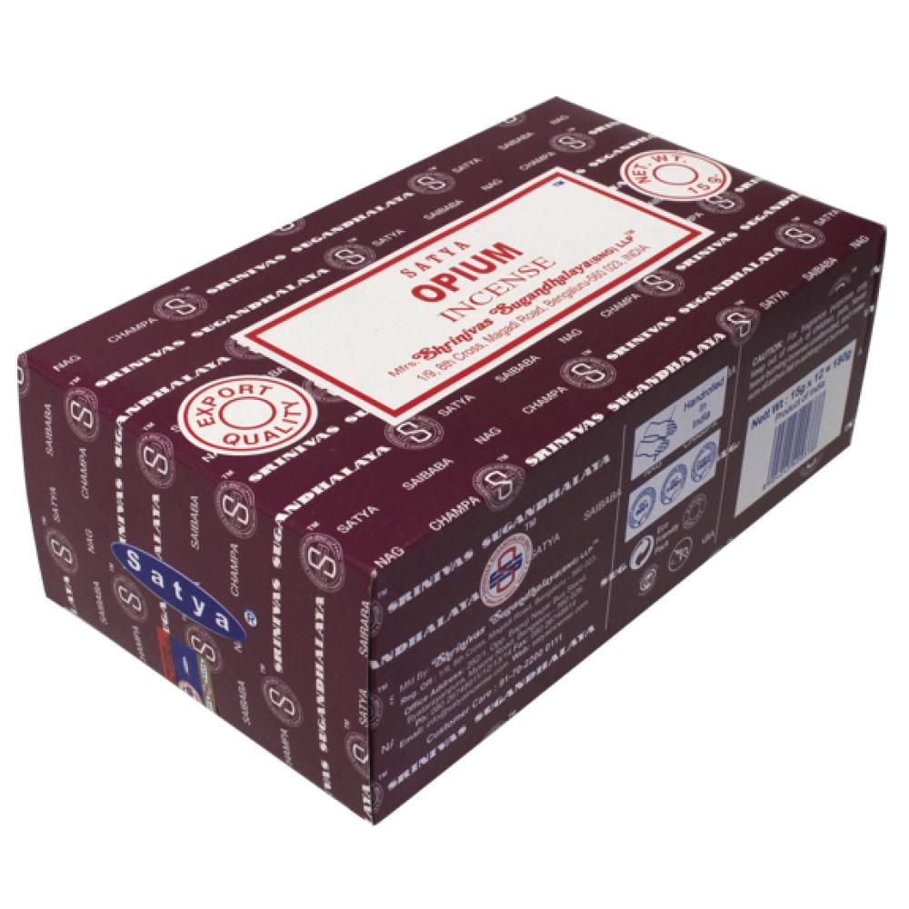 Encens Nag Champa Satya - Opium - 15 Grs - Lot De 12