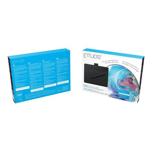 Wacom Intuos Art Medium - Numériseur - droitiers et gauchers - 21.6 x 13.5 cm - multitactile - électromagnétique - 4 boutons - filaire - USB - noir