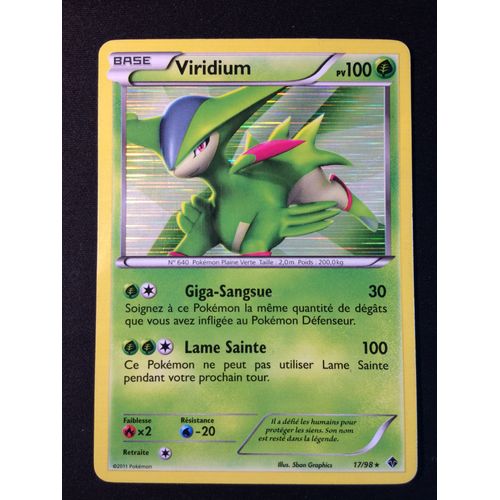 Viridium 17/98 Holo Set Noir & Blanc Pouvoir Emergents Fr