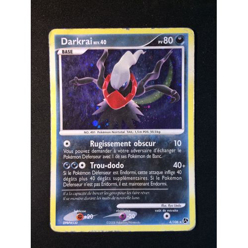 Darkrai 4/106 Holo Set D&p Duels Au Sommet Fr