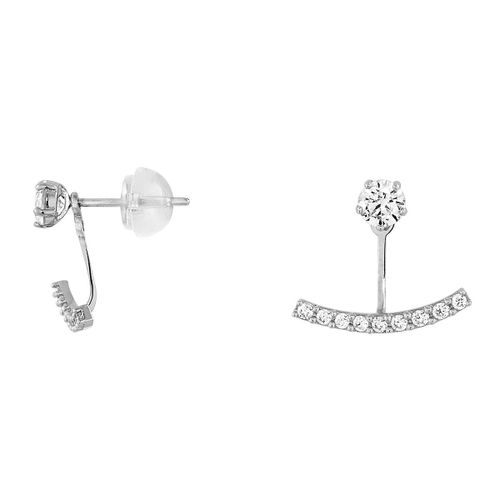 Boucles D'oreilles En Or 375/1000 Et Zircon