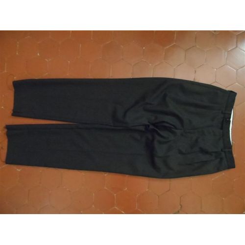 Pantalon À Pinces Laine Mélangée Anthracite Best De La Redoute