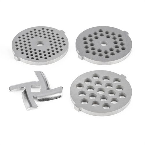 Klarstein Set 4 disques perforés accessoire hachoir pour robot de cuisine Lucia