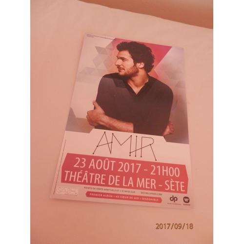 Flyer Concert Amir Théâtre De La Mer À Sète