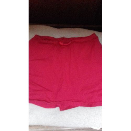 Short Jupe Coton 14 Ans Rouge