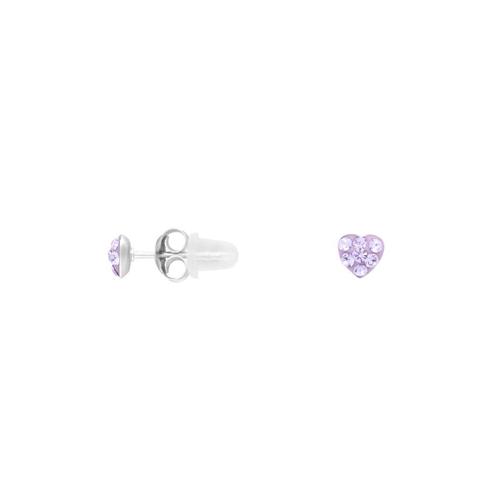 Boucles D'oreilles En Argent 925/1000 Et Crystal