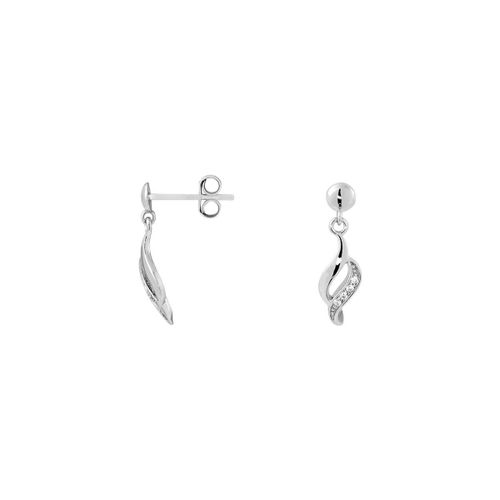 Boucles D'oreilles En Argent 925/1000 Et Zircon