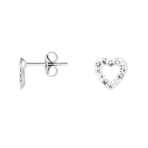 Boucles D'oreilles En Argent 925/1000 Et Crystal