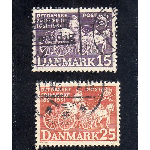Timbres-Poste Du Danemark (Centenaire Du Timbre Danois)