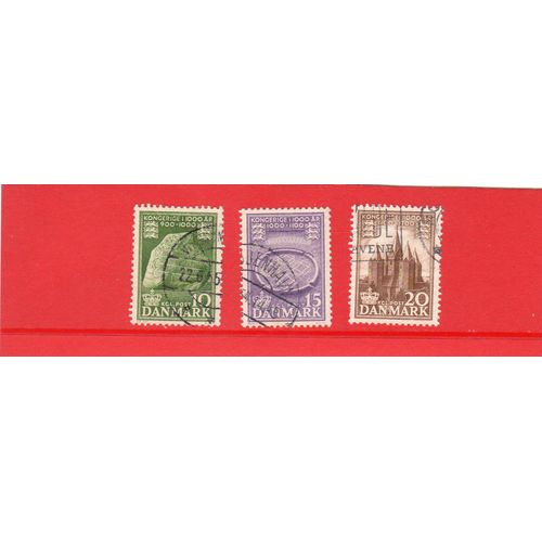 Timbres-Poste Du Danemark (Millénaire Du Royaume, 1ère Série)