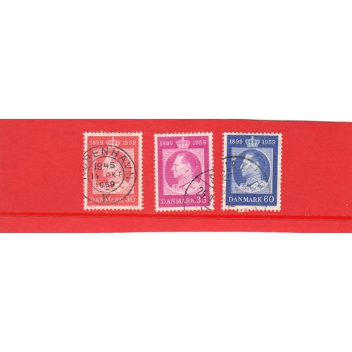 Timbres-Poste Du Danemark (60ème Anniversaire Du Roi Frédéric Ix)