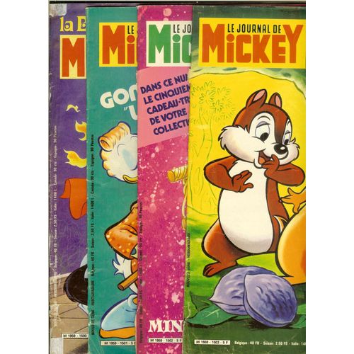 Journal De Mickey 1981 N° 1500-1501-1502-1503-15604.1505