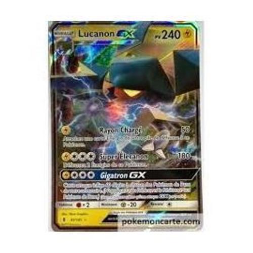 Pokémon - 45/145 - Lucanon Gx - Sl2 - Soleil Et Lune - Gardiens Ascendants - Gx 