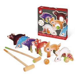 Plein Air Croquet Animaux De La Forêt (Bois)