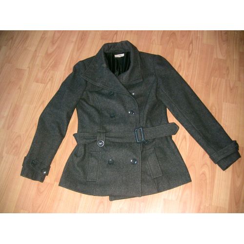 Veste Manteau Mim 38 Grise