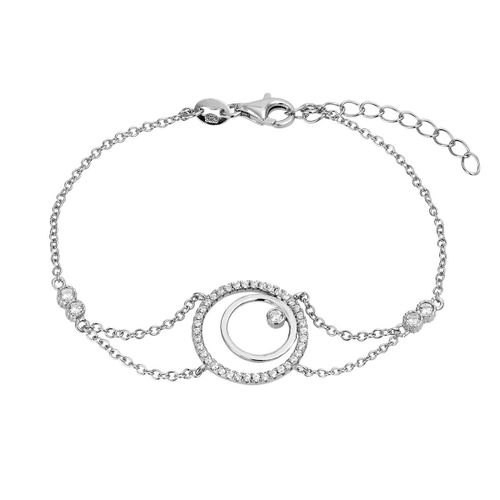 Bracelet En Argent 925/1000 Et Zircon
