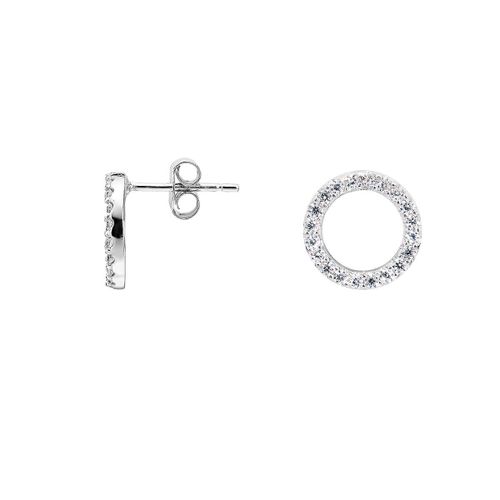 Boucles D'oreilles En Argent 925/1000 Et Zircon