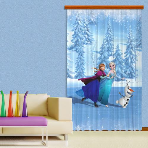 Rideaux La Reine Des Neiges Glace Disney-Occultant : 140x245 Cm - Enfants