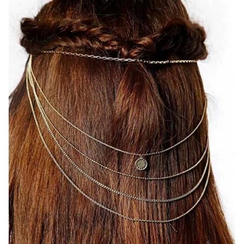 Bijou De Cheveux , Headband 5 Chaines Dorées
