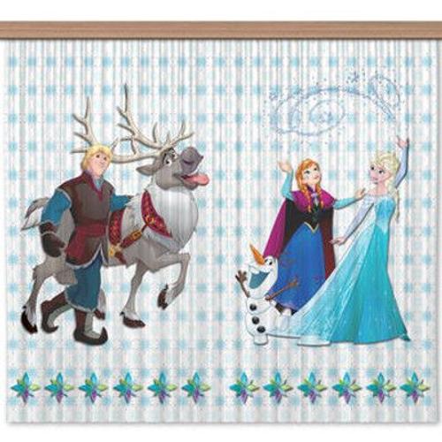 Rideaux La Reine Des Neiges Disney-Voilage : 180x160 Cm - Enfants