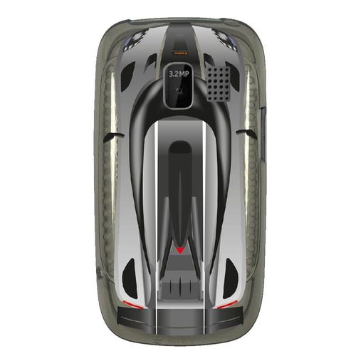 Coque Souple Pour Nokia Asha 302 Avec Impression Motifs Voiture De Course