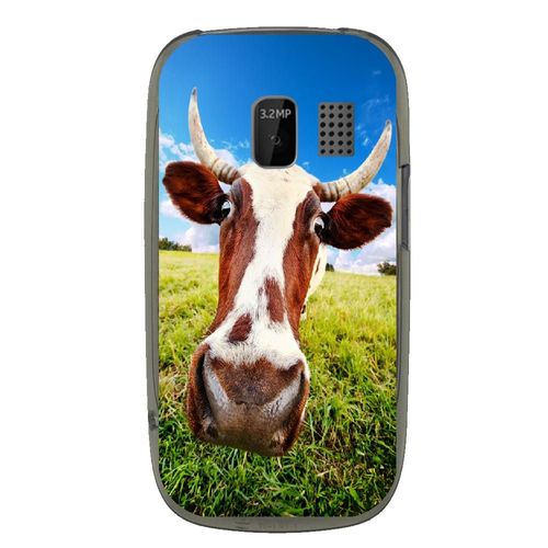 Coque Souple Pour Nokia Asha 302 Avec Impression Motifs Vache