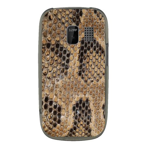Coque Souple Pour Nokia Asha 302 Avec Impression Motifs Peau De Serpent