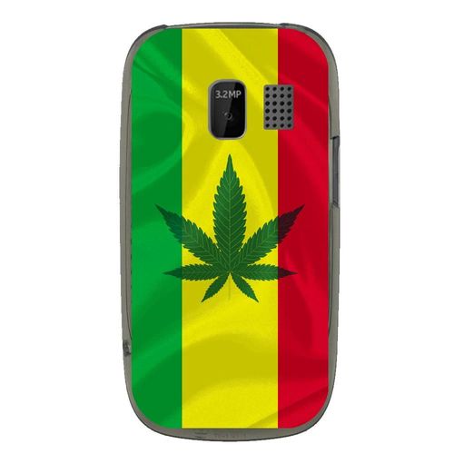 Coque Souple Pour Nokia Asha 302 Avec Impression Motifs Rasta