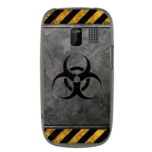 Coque Souple Pour Nokia Asha 302 Avec Impression Motifs Radioactif