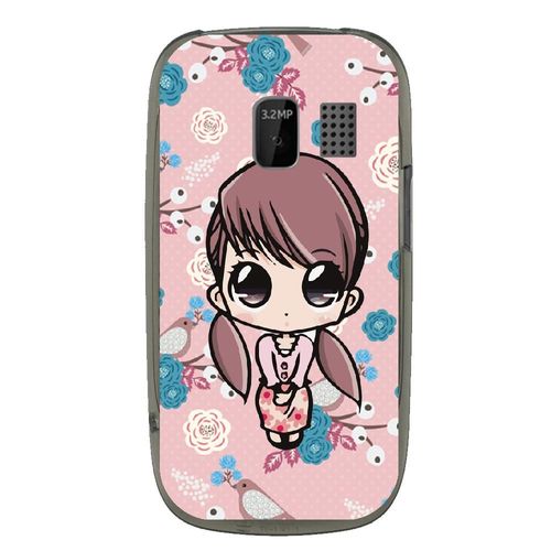 Coque Souple Pour Nokia Asha 302 Avec Impression Motifs Petite Fille Manga