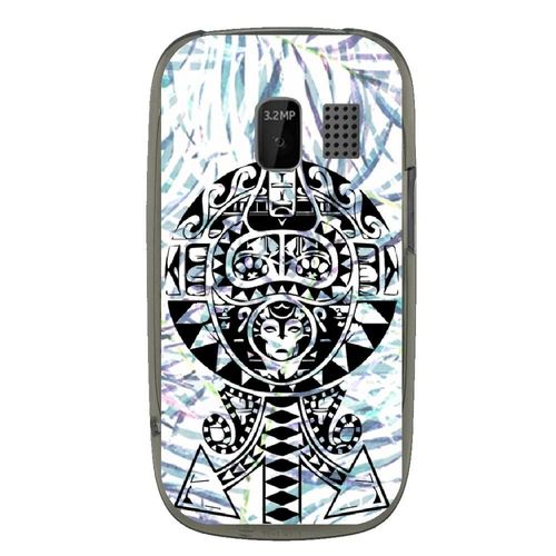 Coque Souple Pour Nokia Asha 302 Avec Impression Motifs Maori